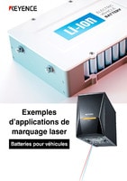 Exemples d’applications de marquage laser Batteries pour véhicules